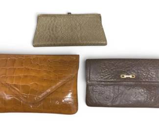 Three Embossed Purses