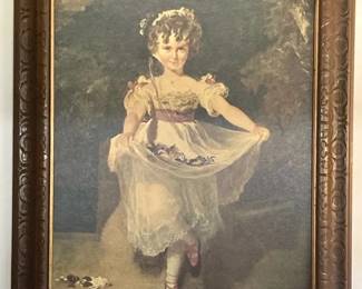 Wood Framed Print Of Miss Murray By Sir Thomas Lawrence