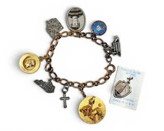 Charm Bracelet With 5 Sterling Silver Charms