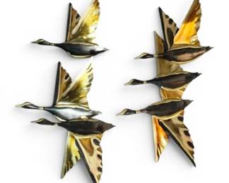 MidCentury Flying Geese Metal Wall Hangings