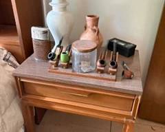 nightstand and pipes