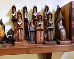 collection of wooden Monks