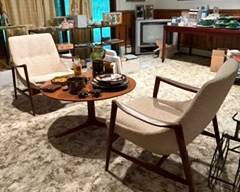 1970 chairs and table, old console TV