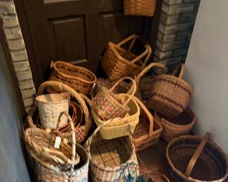 Large selection of baskets 