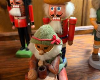 Vintage German Wood Santa Smoker G Lang Sel Erben Oberammergau 