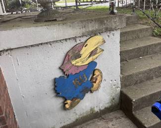 KU Wooden Sign