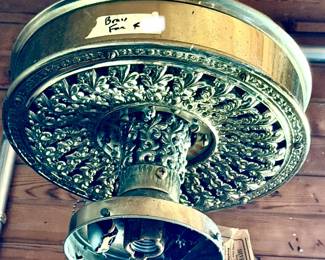 Antique brass fan
