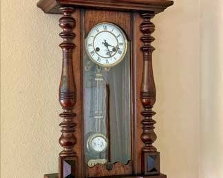 Antique 19th century German Vienna Regulator wall clock.