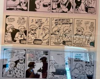 Doonesbury comic Garry Trudeau signed limited print.