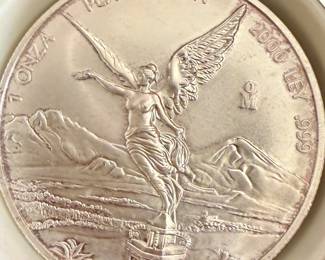 1oz Silver Mexican coin.