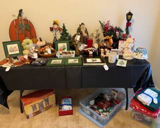 Ceramic Christmas Tree, Lenox, Waterford Ornaments, Pumpkins