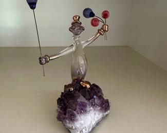 Blown Glass Circus Clown