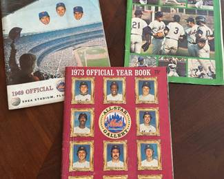 1969, 1973 NY Mets Programs & Scorecard
