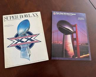 Vintage Super Bowl Programs
