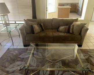 Living room set with rug