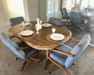 Vintage dining room table and chairs