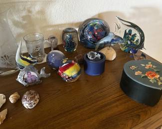 Blown glass figurines