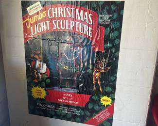 Christmas light sculpture