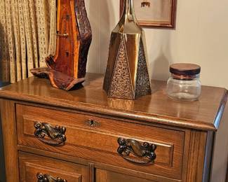 Antique Washstand , 1960's Lamp