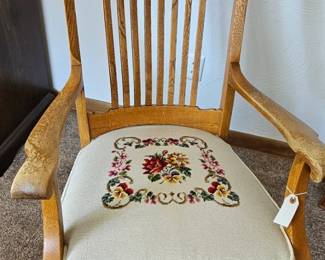 Rocker with Petit Point Seat