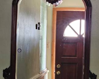 Carved Mahogany Large Mirror
