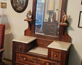 Victorian Dresser, Marble Top
