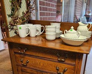 Antique Washstand w/Towel Rack