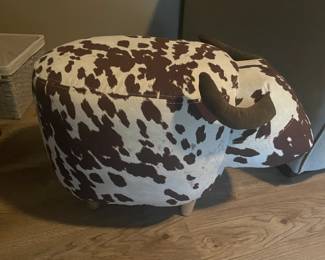 Cool "Cowhide" Design Ottoman