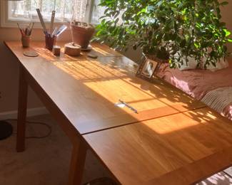 Gorgeous wooden drop leaf desk or kitchen table