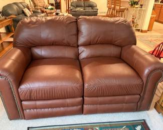 Lazy Boy Reclining Leather love seat