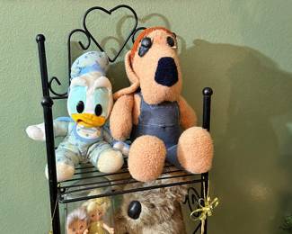 Vintage Toys, Including 1993 Disney "Lullaby Baby Donald Duck and "Clem" the Droopy Bloodhound...