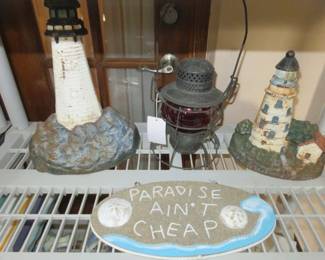 Cast Iron Lighthouse Doorstops