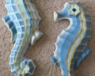 Decorative Seahorse Wall Plaques