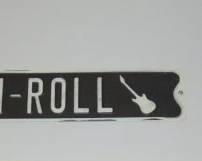 ROCK -N-ROLL Metal Wall Sign