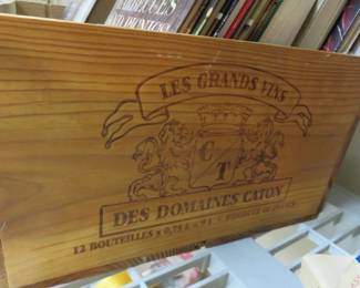 Vintage French Wine Crate from Domaines Caton