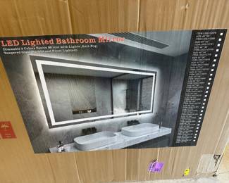 002 New in Box Lighted Bathroom Mirror