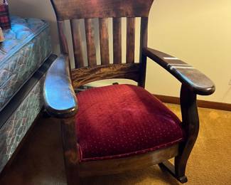 Oak rocking chair