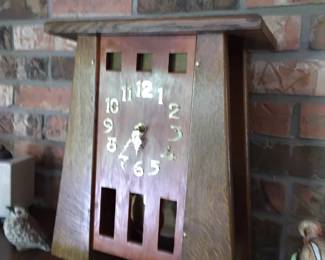 Mission style clock