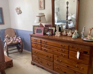 Basset chest and bent wood rocker