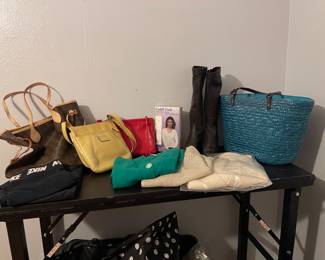 Bags, boots, purses, etc
