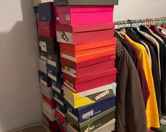 Lots of shoes, designer brands