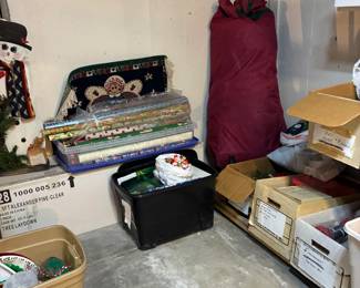 Wrapping paper, Christmas trees and decorations