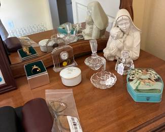 Mikasa and Vera Wang perfume bottles,