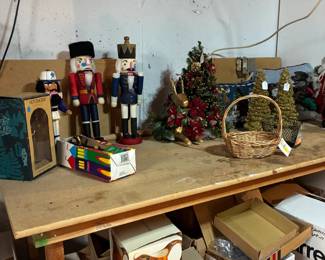Nut Crackers and Christmas decorations