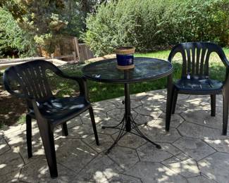 Patio table and chairs