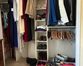 Men's and women's shoes, jackets, coats