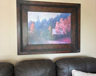 Landscape with metal frame