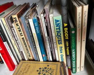 Various Skills, Gardening Woodworking books $5-$10, Art Books $5-20