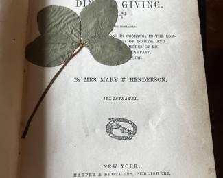 Practical Cooking and Dinner Giving by Mrs. Mary F. Henderson 1878 $ 60
