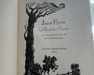 Jane Eyre by Charlotte Bronte 1945, $30